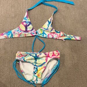 Justice Multicolor Kids Bikini Set